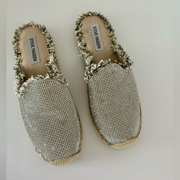 Steve Madden rhinestone espadrilles mules - Picture 4 of 7